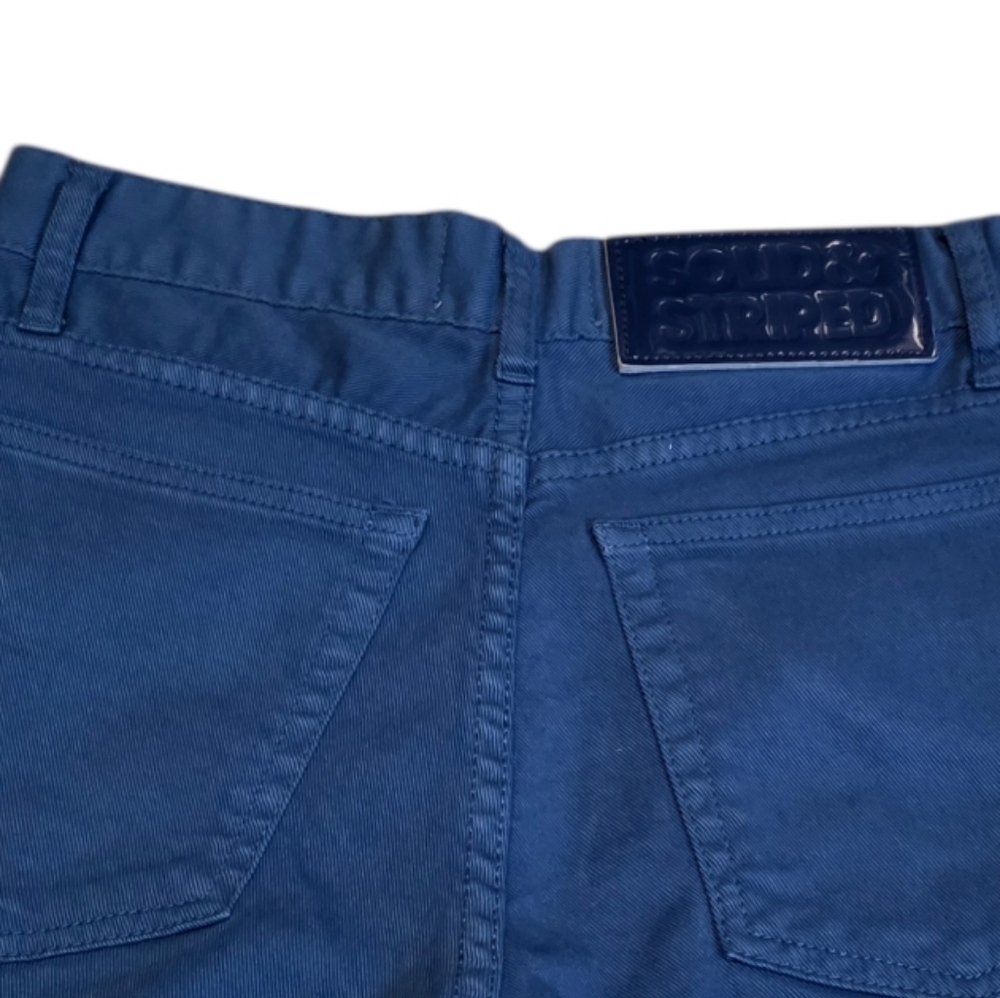 SOLID & STRIPED Blue Flat Front Classic Shorts - image 6